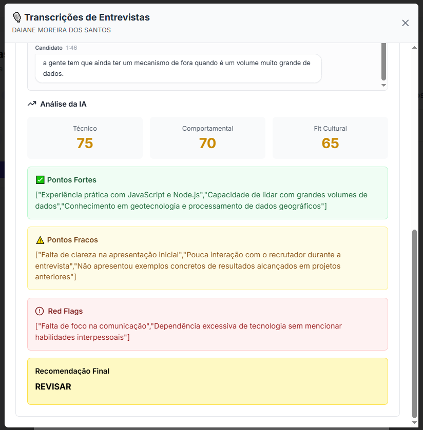 Transcrição de Entrevista